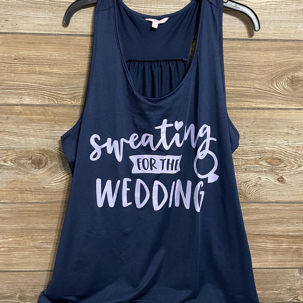Women’s Sweating for the Wedding tank top -size 2x/3x NEVER WORN